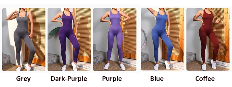 New Arrival Women Gym Wear Seamless Yoga Set Activewear Workout Sports Bodysuit