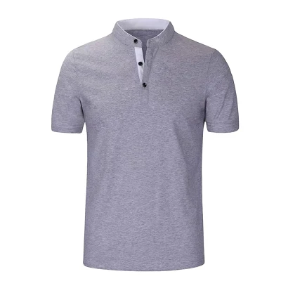 Custom Summer Fashion Men Blouse Slim Cotton Polo Shirt